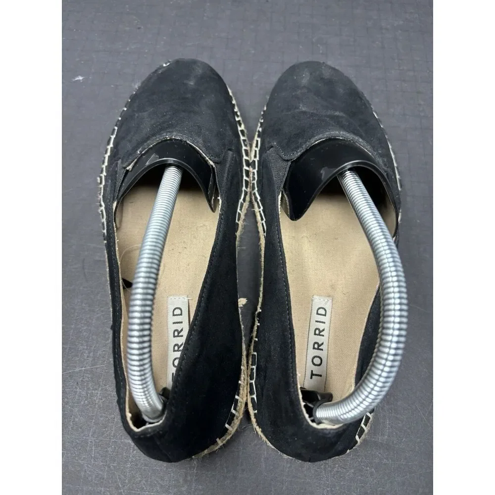 Torrid flat espadrille shoes womens size 9WW‎